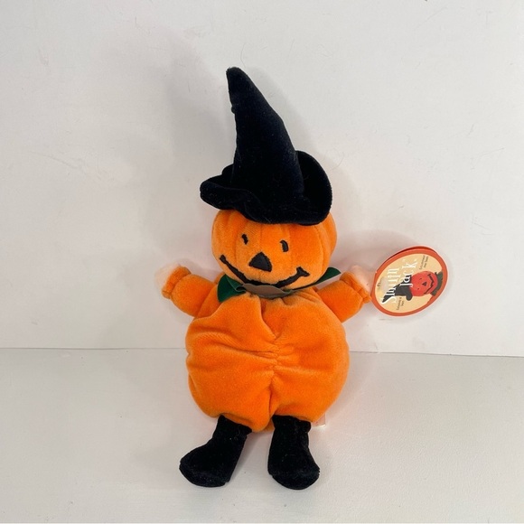 Smilin Jack Vintage Exclusive to Sears Pumpkin Plush Halloween Decor - Picture 9 of 15